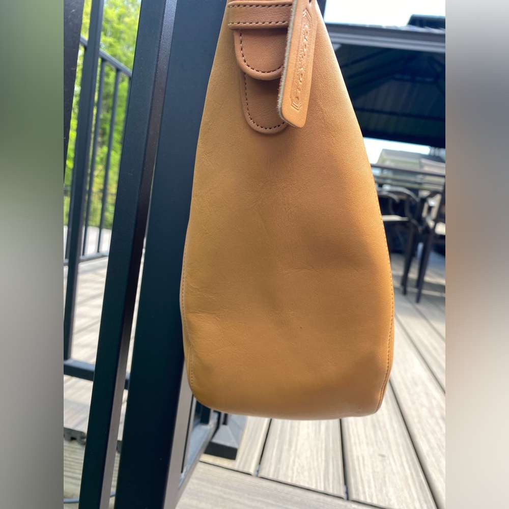 Vintage Coach Monterey Hobo #4027 Butterscotch Leather Shoulder Bag w/ Hangtag - Picture 5 of 16